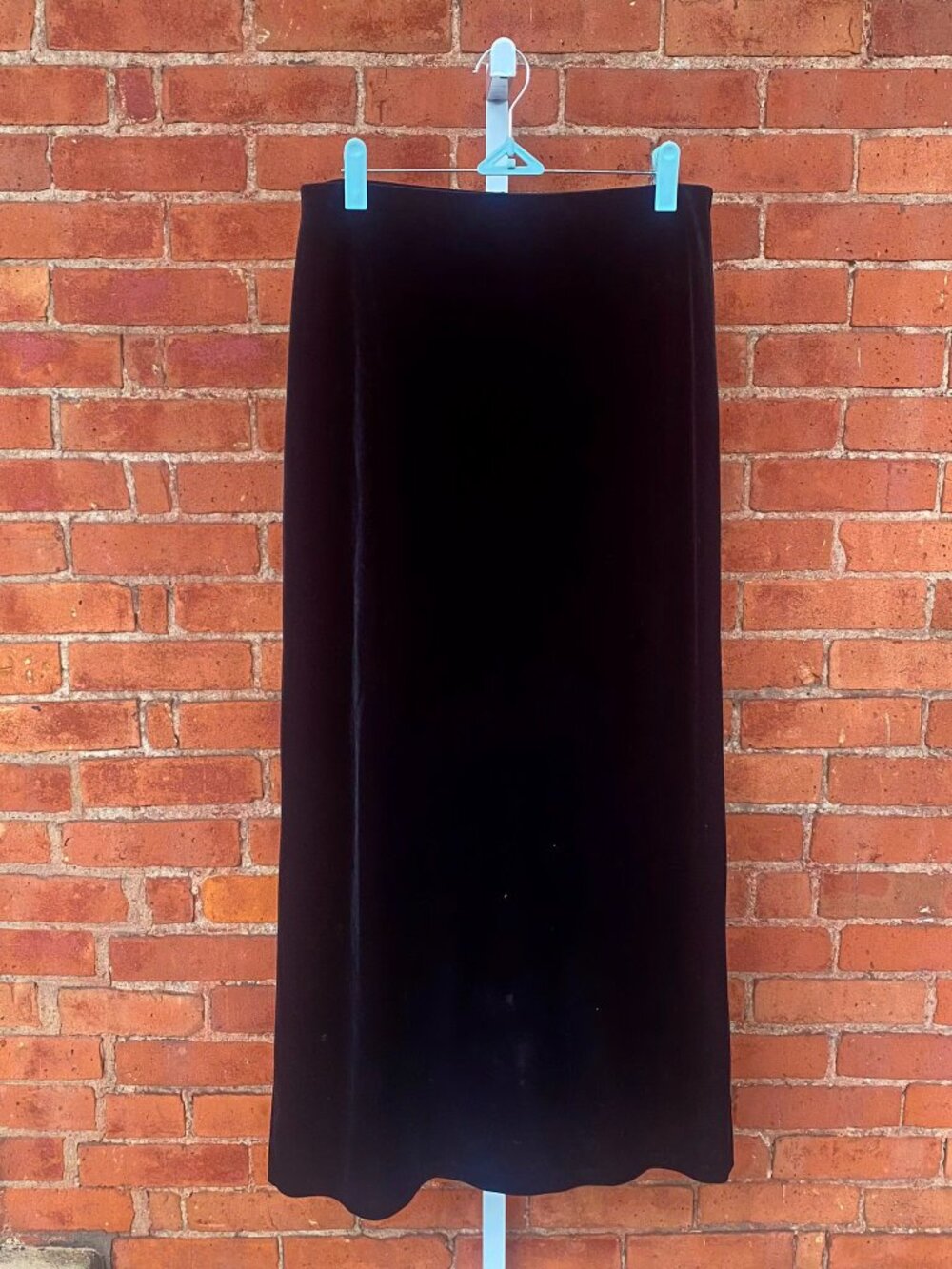 vintage velvet max skirt